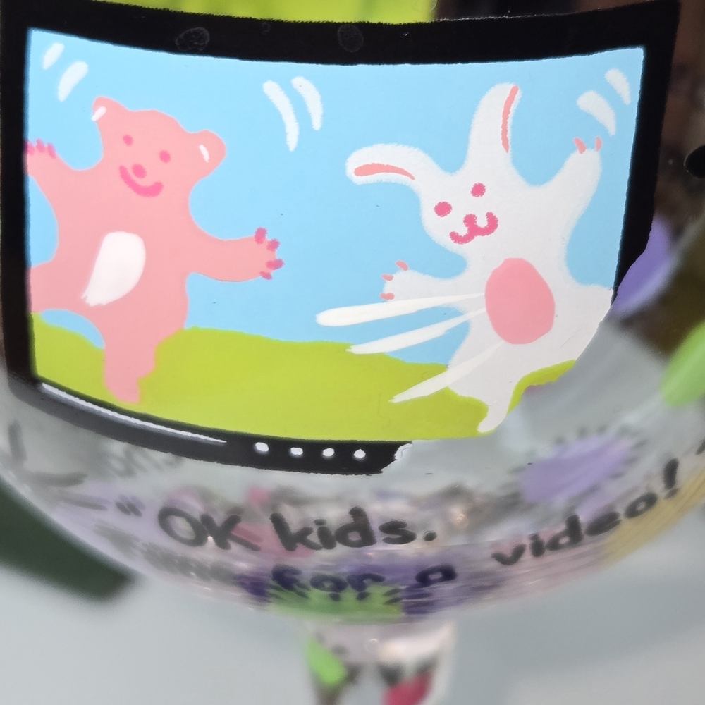 Lolita Mommy’s Time Out Hand Painted Wine Glass Enesco - Picture 2 of 8
